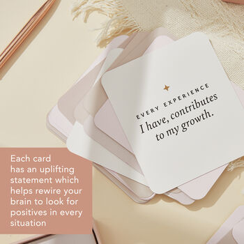 Everyday Affirmation Cards With Beech Wood Stand, 7 of 10