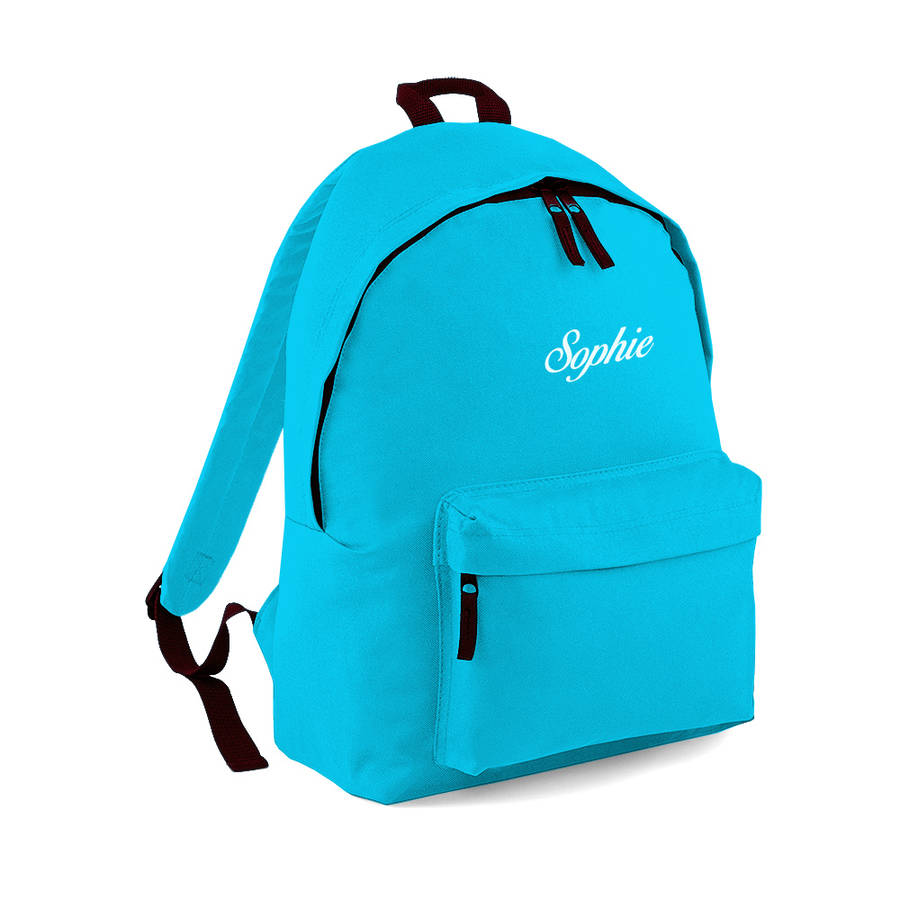 personalised name rucksack by pink pineapple home gifts personalised name rucksack by pink pineapple home gifts