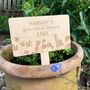 Personalised Solid Cherry Wood Gin Spot Garden Sign, thumbnail 2 of 5