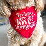 Love Language Valentines Dog Bandana, thumbnail 2 of 8