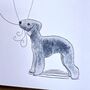 Bedlington Terrier Father's Day Card, thumbnail 2 of 3