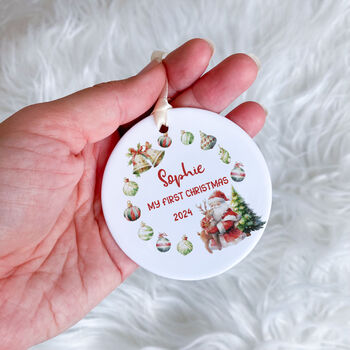 Custom Baby's First Christmas Keepsake Ornament Gift, 3 of 7
