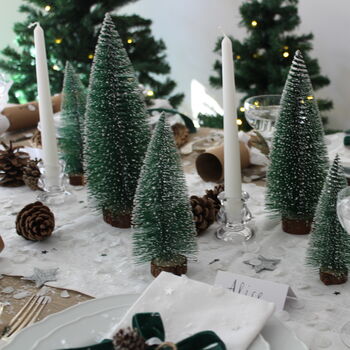 Winter Forest Wonderland Festive Christmas Tablescape, 3 of 7