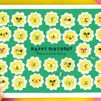 Happy Birthday Daisy Flower Greeting Card, 2 of 5