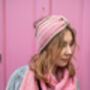 Pink Sustainable Wool Headband, thumbnail 2 of 3