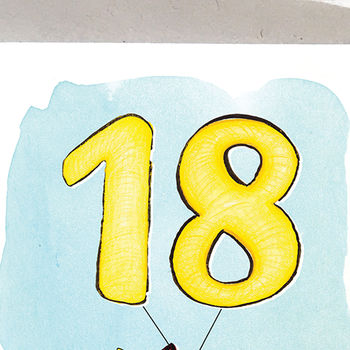 Fox Illustrated 18th Birthday Card, 3 of 7