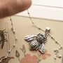 Sterling Silver Bumblebee Necklace, thumbnail 5 of 6