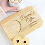 Personalised Cheese And Wine Coaster Tray, thumbnail 4 of 4