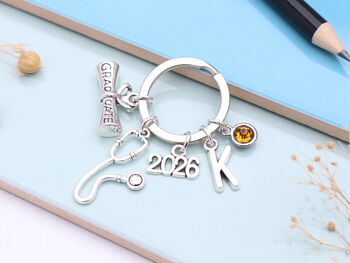 Personalized Medical Graduation Keyring Medical Student Gift, 3 of 11