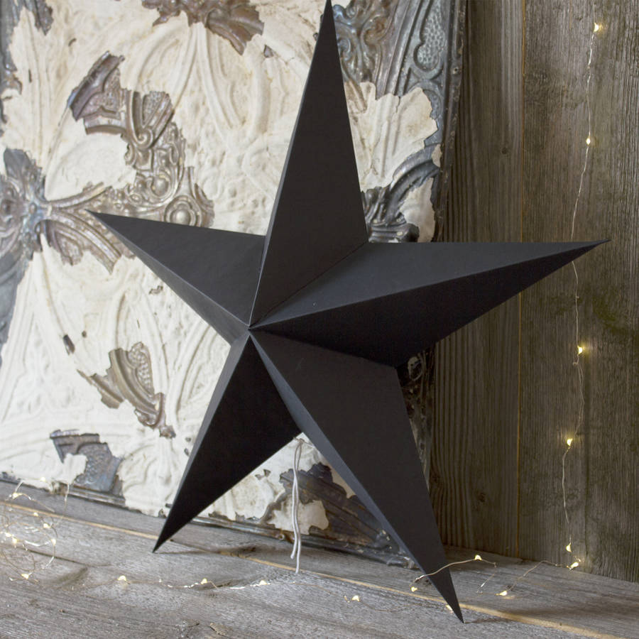 Five Point Paper Star Decoration 45cm By The Little House Shop ...