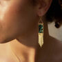 Peace Crystal Chrysocalla Statement Earrings, thumbnail 1 of 8