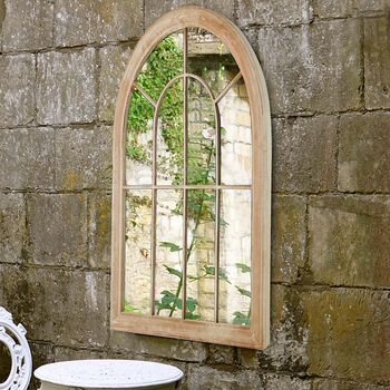 Vintage Arch Window Garden Mirror, 3 of 3