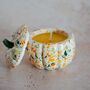 Jesmonite Pumpkin Pot Candle Terrazzo Autumn, thumbnail 1 of 4
