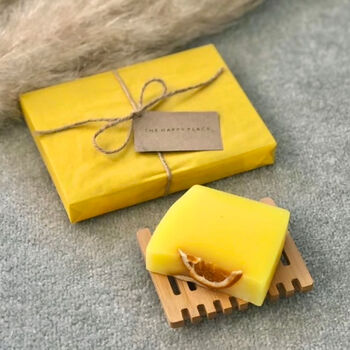 Handmade Soap And Soap Tray Self Care Gift Set, 6 of 6