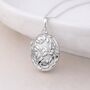 Personalised Sterling Silver Queen Of Flowers Locket Necklace With Photos, thumbnail 1 of 11