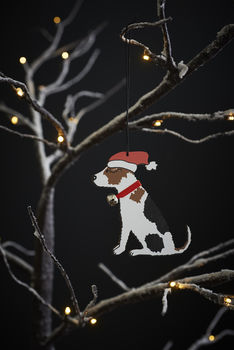Jack Russell Christmas Tree Decoration, 3 of 4