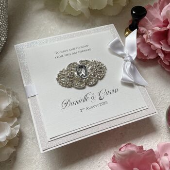 Personalised Wedding Card. Personalised Luxury Design, 3 of 6