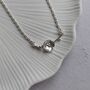 Dainty Meadow Flower And Bud Necklace 925 Silver, thumbnail 4 of 9