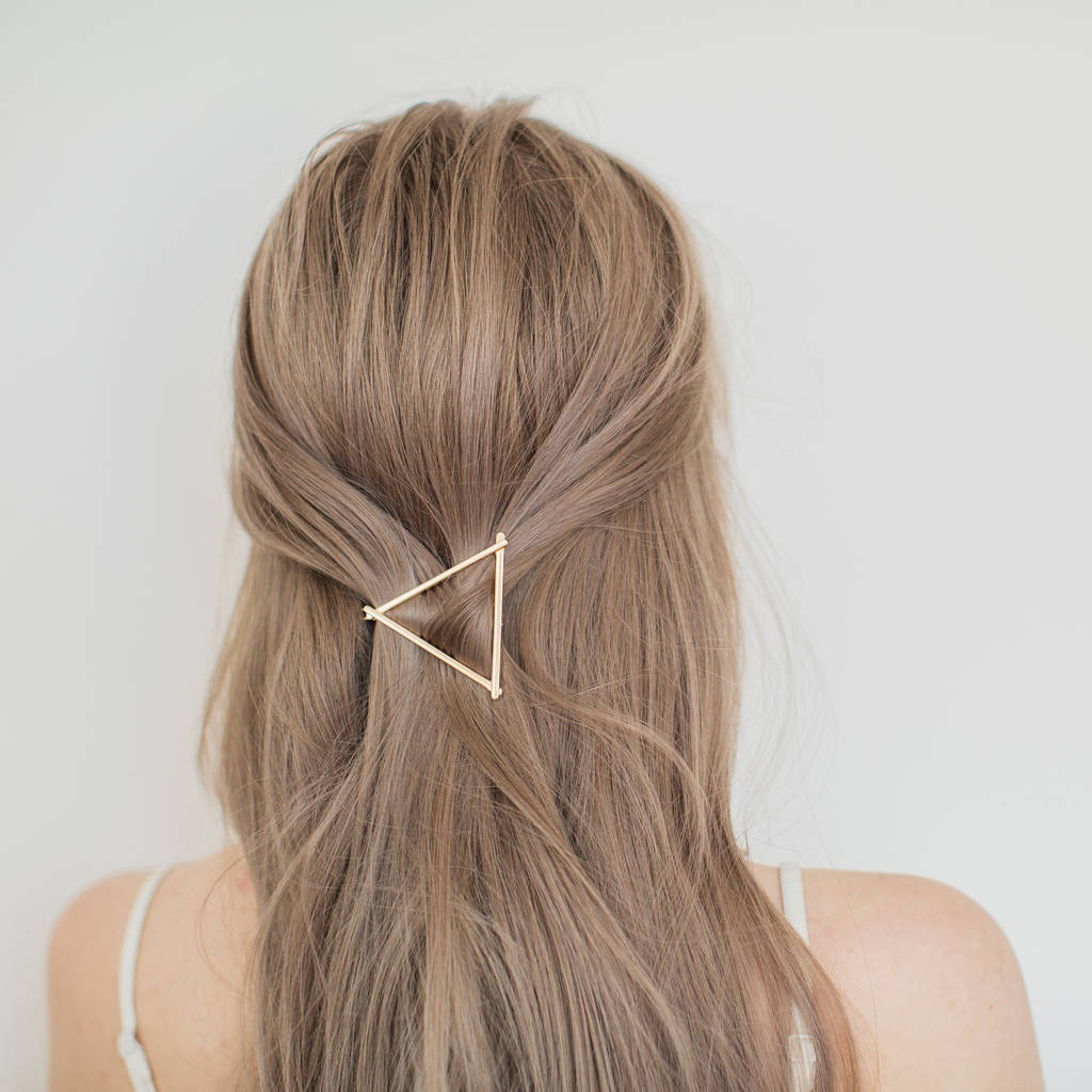Gold Triangle Hair Clip, 1 of 5