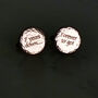 Hammered Solid Bronze Or Copper Cufflinks, thumbnail 5 of 12