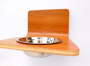 Single / Double Bowl Wall Mounted Dog Feeder, 6 of 9
