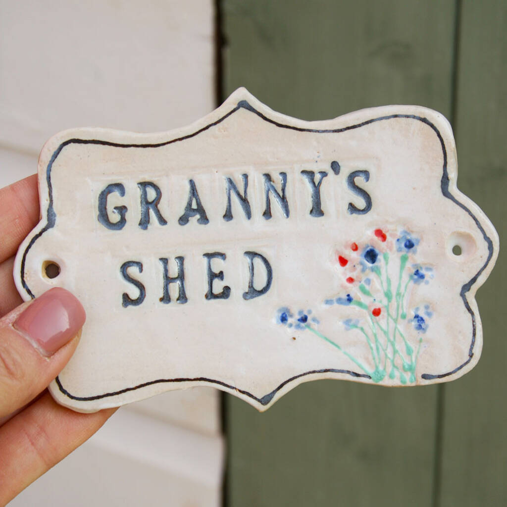 Granny's Ceramic Shed Sign, 1 of 6