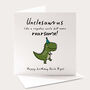 Unclesaurus Uncle Birthday Card, thumbnail 1 of 4