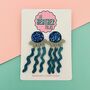 Xl Jellyfish Glitter Earrings, thumbnail 4 of 5