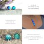 Square Blue Cufflinks, thumbnail 12 of 12