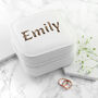 Personalised Animal Print White Travel Jewellery Case, thumbnail 7 of 8