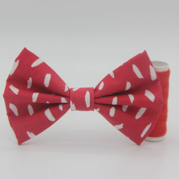 Red Smudge Dog Bow Tie, 2 of 5