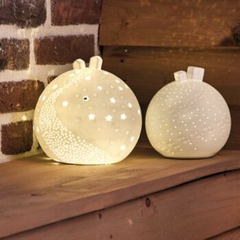 Ceramic Globe Light With Tiny Houses, 4 of 5