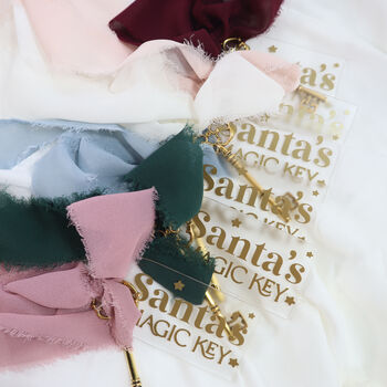 Personalised Santa's Magic Key Christmas Eve Activity Handmade Xmas Decoration Ornament, 10 of 10