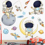 Cartoon Spaceman, Space Dog, Boy’s Wall Decal Stickers, thumbnail 2 of 6