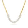 925 Multi Pearl Necklace Gold Plated, thumbnail 2 of 4