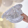Rhinestone And Pearl Embellished 21st Birthday Hat, thumbnail 1 of 3