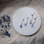 Forget Me Not Freshwater Pearl Stud Earrings, thumbnail 2 of 12