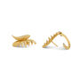 Serpent Earrings In Gold, thumbnail 2 of 4