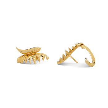 Serpent Earrings In Gold, 2 of 4