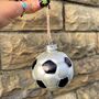 Christmas Football Tree Decoration, thumbnail 1 of 3