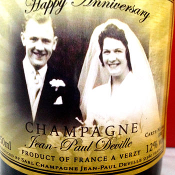 Personalised Anniversary Champagne Gift, 3 of 3