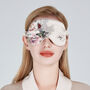 Silk Eye Mask Fleur Japonaise Pink, thumbnail 1 of 7