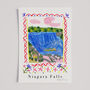 Niagara Falls Poster, USA And Canada Waterfall Landmark, thumbnail 1 of 7