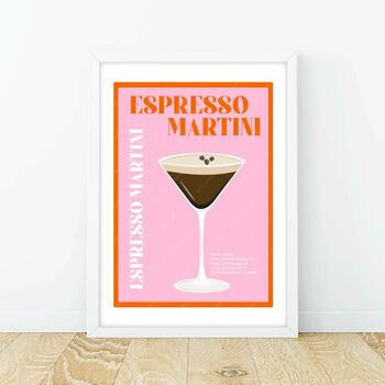 Espresso Martini Cocktail Poster, 5 of 9