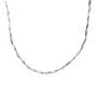 Sterling Silver Twisted Beaded Chain Necklace, thumbnail 4 of 4