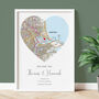 The Place We Got Engaged Ordnance Survey Explorer Personalised Map Print Engagement Gift, thumbnail 1 of 12