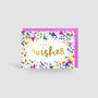 'Birthday Wishes' Gold Foil Confetti Card, thumbnail 1 of 2