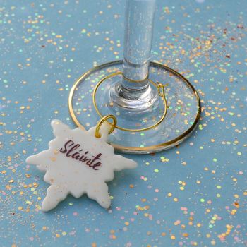 Gaelic 'Good Health' Party Glass Charm, 4 of 5