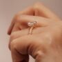 Blake Emerald Cut Lab Grown Diamond Ring, thumbnail 1 of 11
