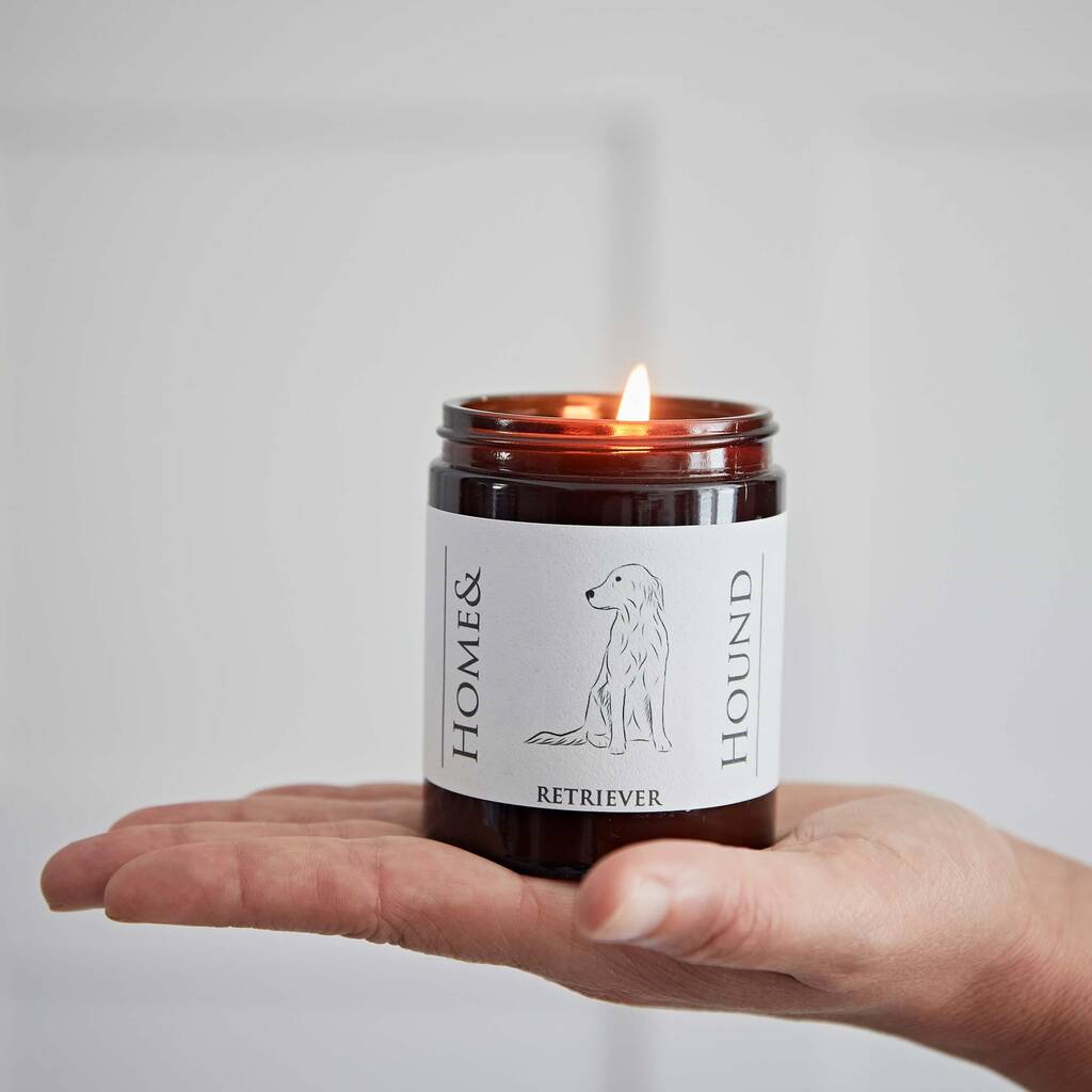 Golden Retriever Candle By Bottle Green Homes